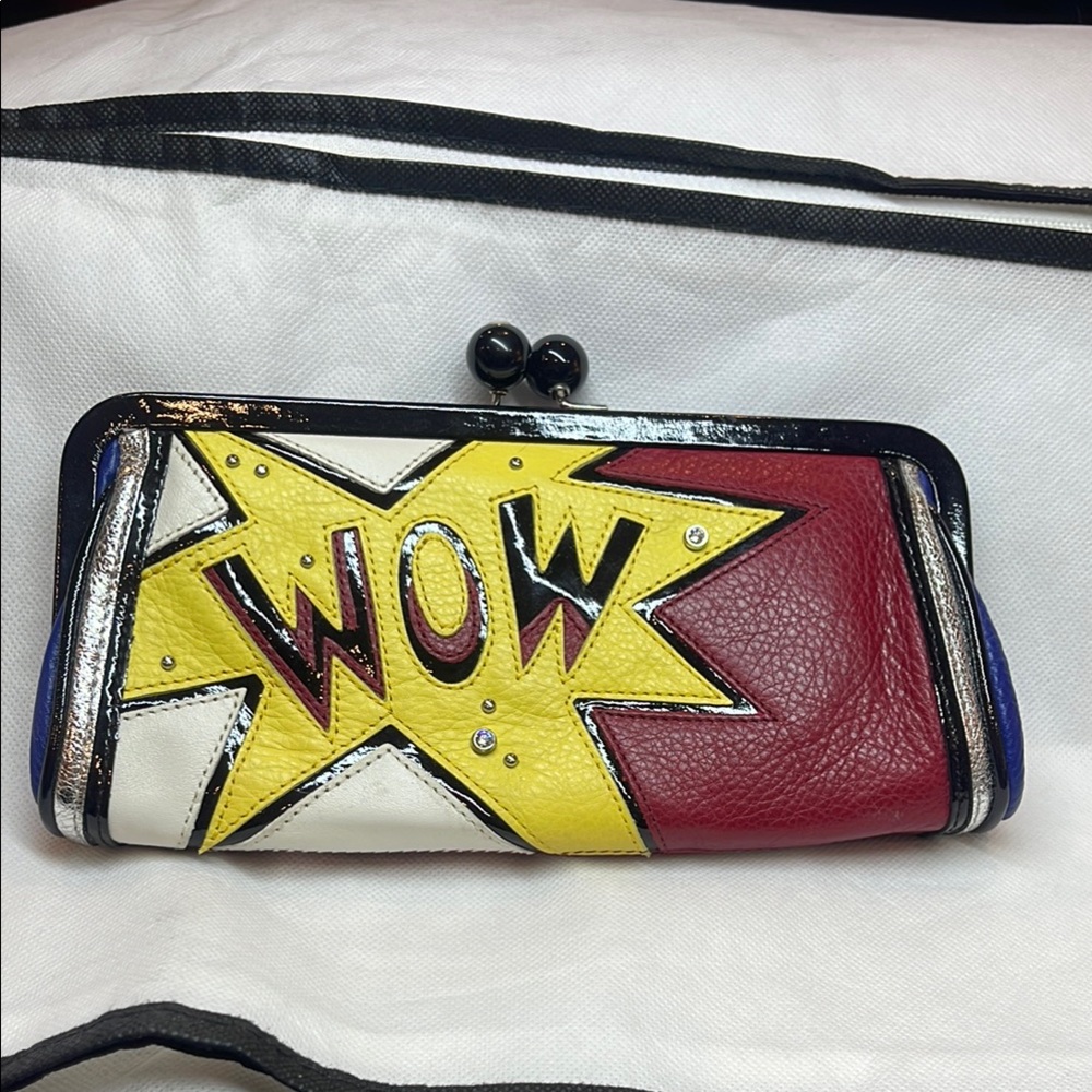 Brighton Fashionista Wow Clutch - Red, Yellow, White